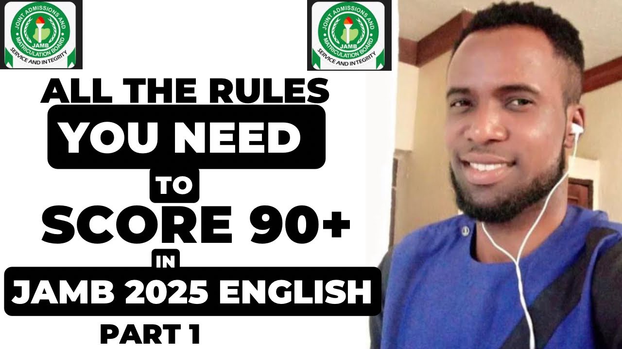 All the rules you need to score at least 90/100 in JAMB 2025 Use of English (PART 1). #learning