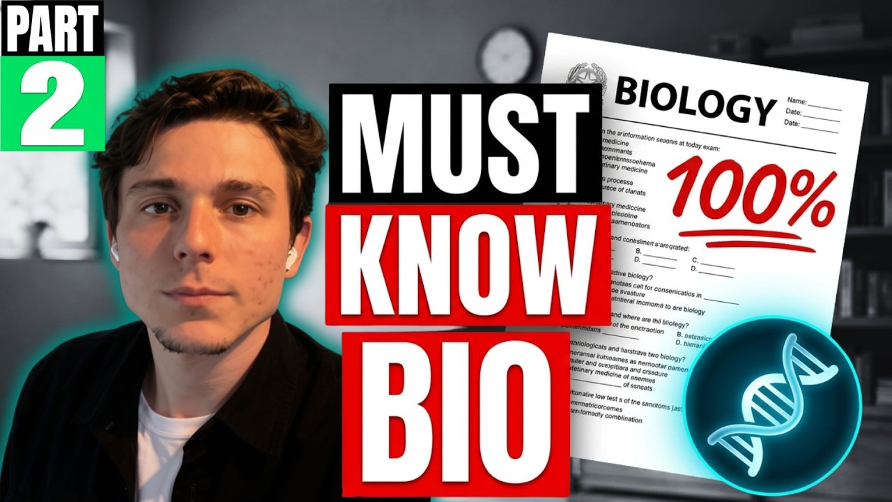 IMAT Biology 2026: High-Yield Questions You MUST Know | Part 2