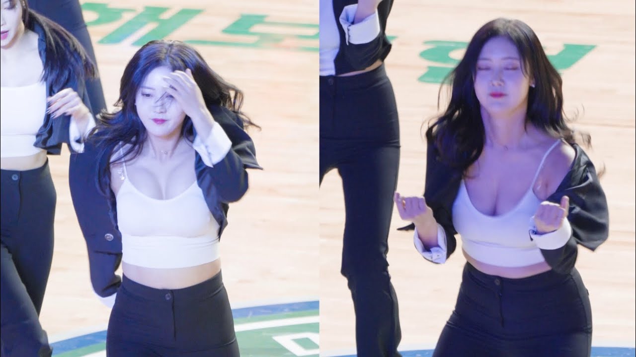 db프로미 정다혜 치어리더 공연 Hollywood tonight 240211 4k 60fps
