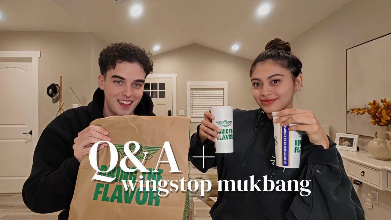 Вопросы и ответы с моим парнем + Wingstop Mukbang