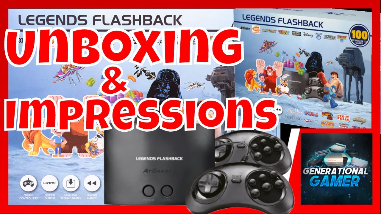 AtGames Flashback Legends - 2019 with 100 Games (Unboxing and Testing)