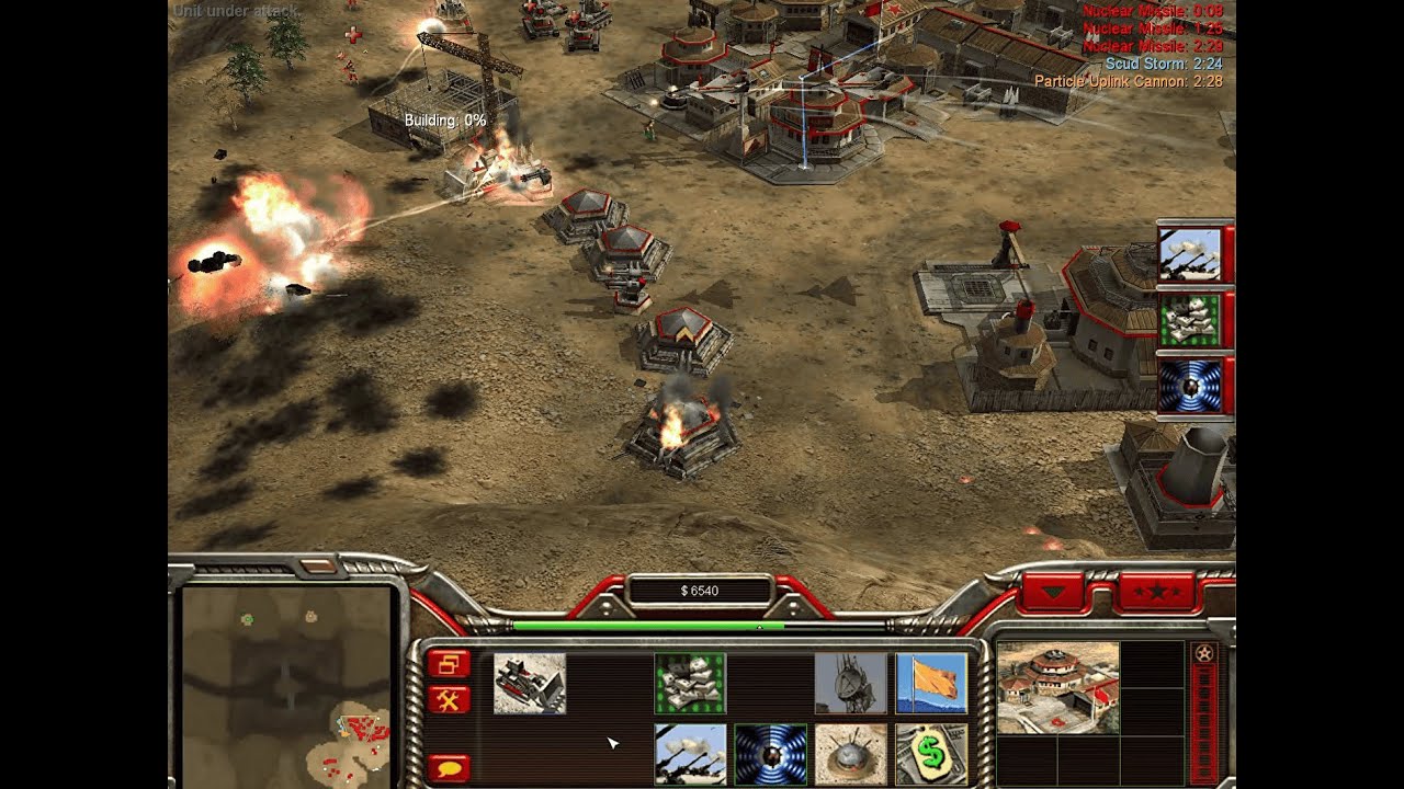 C&C - Command & Conquer Generals - 1 Vs 3 Brutal Armies