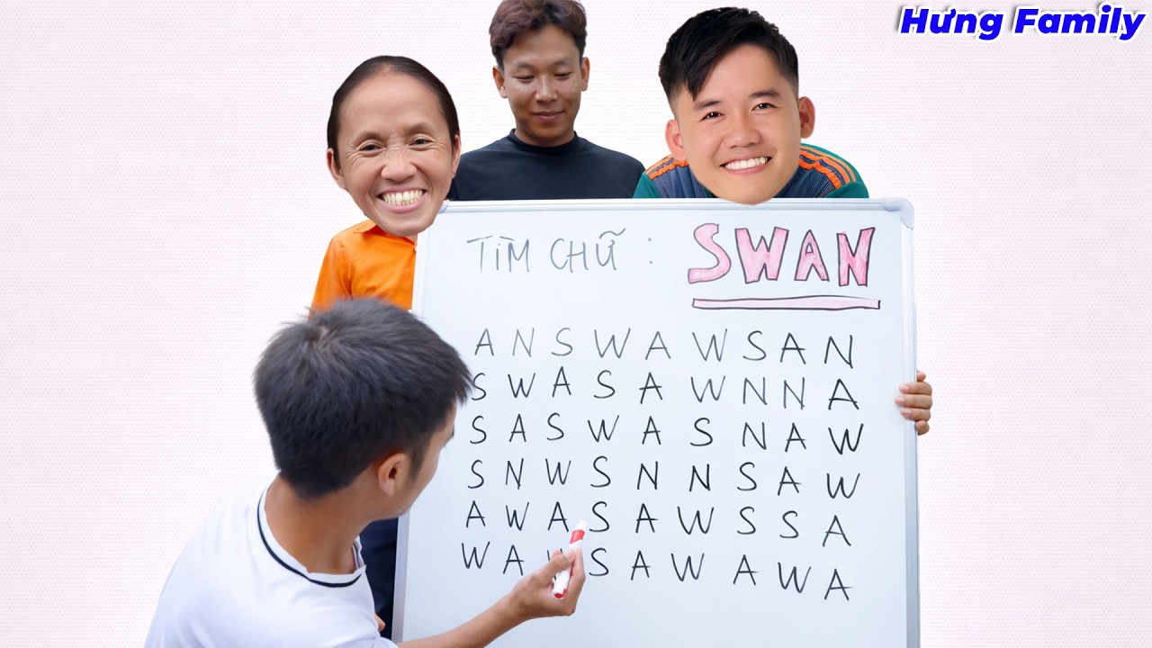 Hưng Troll | Thử Th&aacute;ch T&igrave;m Chữ SWAN Thằng H&agrave;ng V&agrave; Liền Nhau
