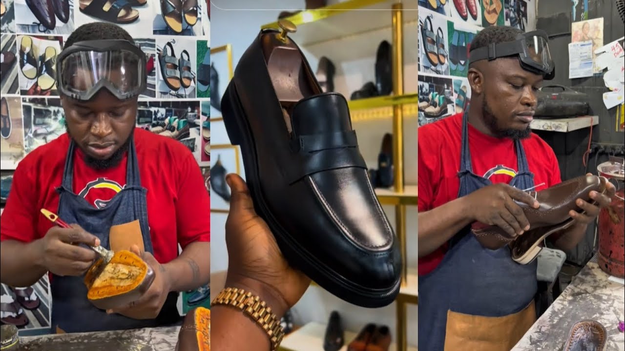 Nigerian shoemaker who exports shoes to over 20 countries.