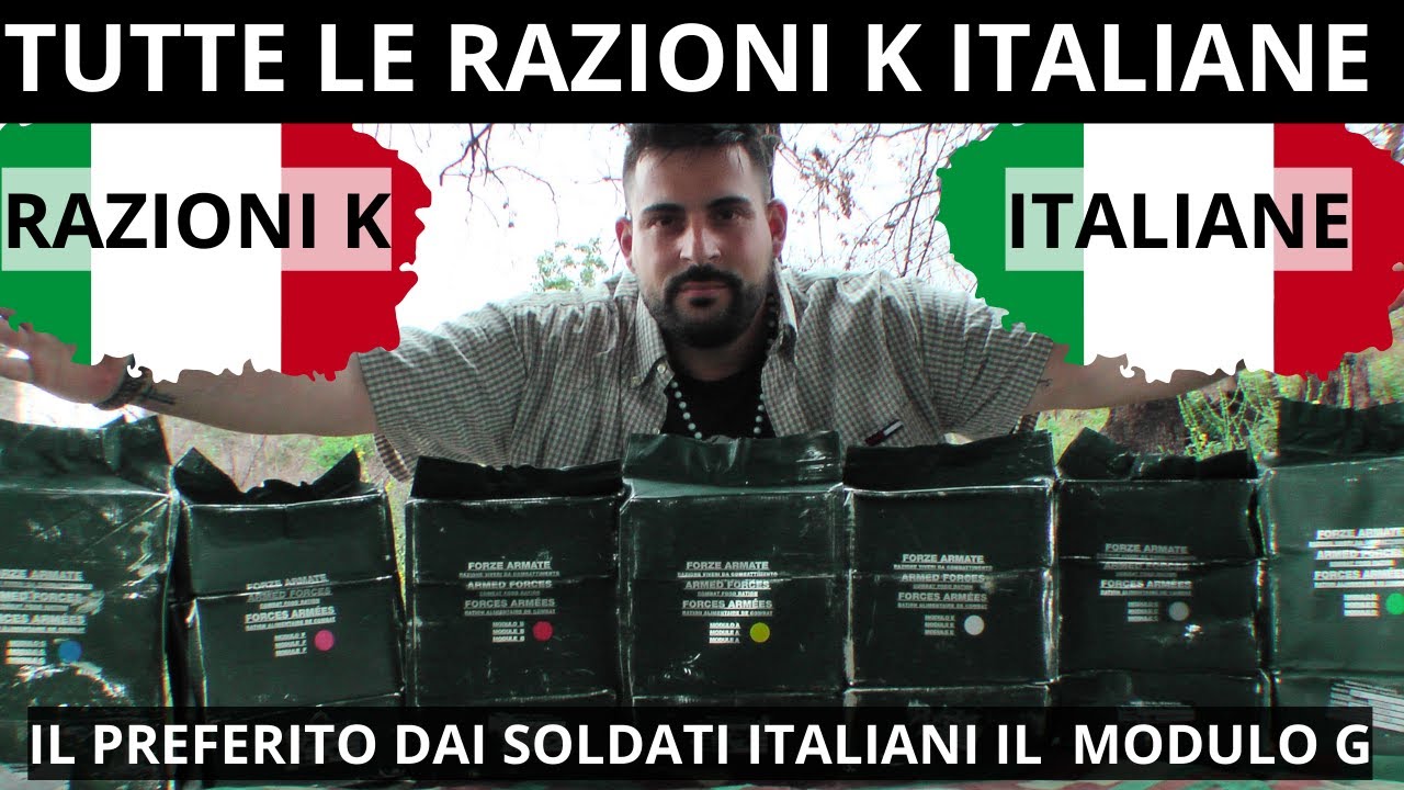 Tutto sulle Razioni K Italiane: Sveliamo il Segreto del Modulo G Preferito dai Soldati!