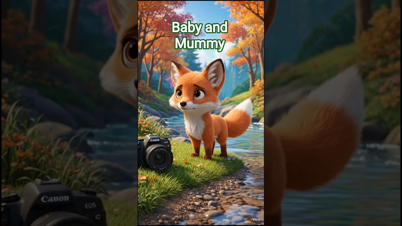 A Baby Fox Finds His Mom 🧡 #shorts