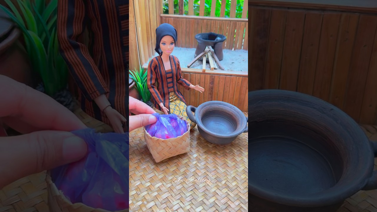 Masak daging kurban #barbiejowo #funny #minicooking