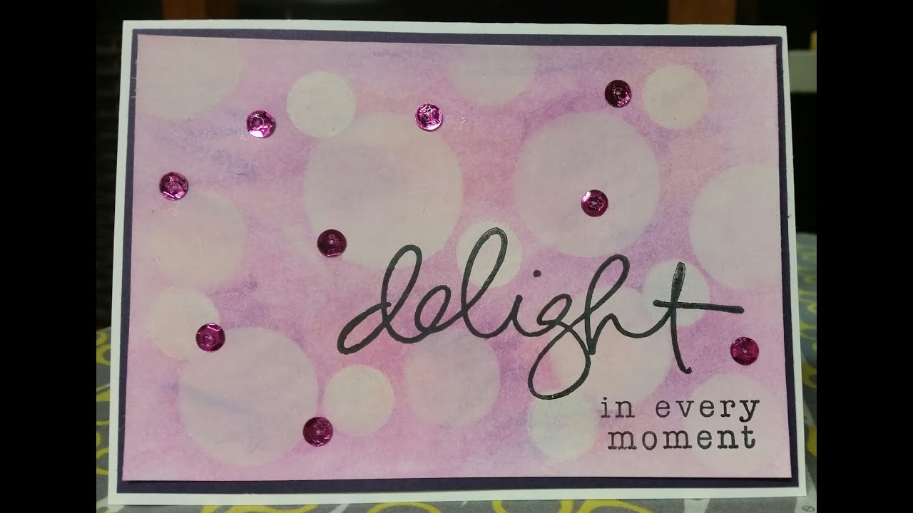 It's Technique Tuesday!  An Introduction to Gelatos.... and how to make a Bokeh card.