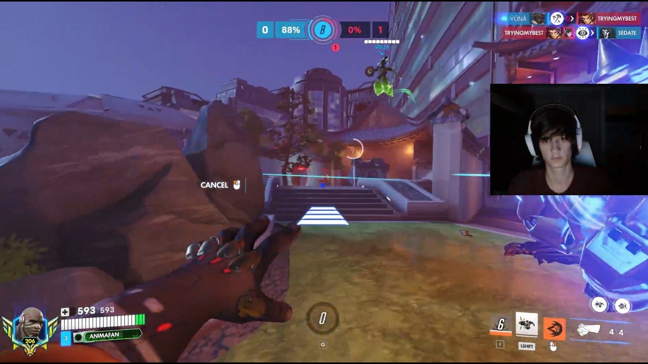 Overwatch Rank 1 Doomfist Cartifan Playing Doomfist & Lowkey Tilted