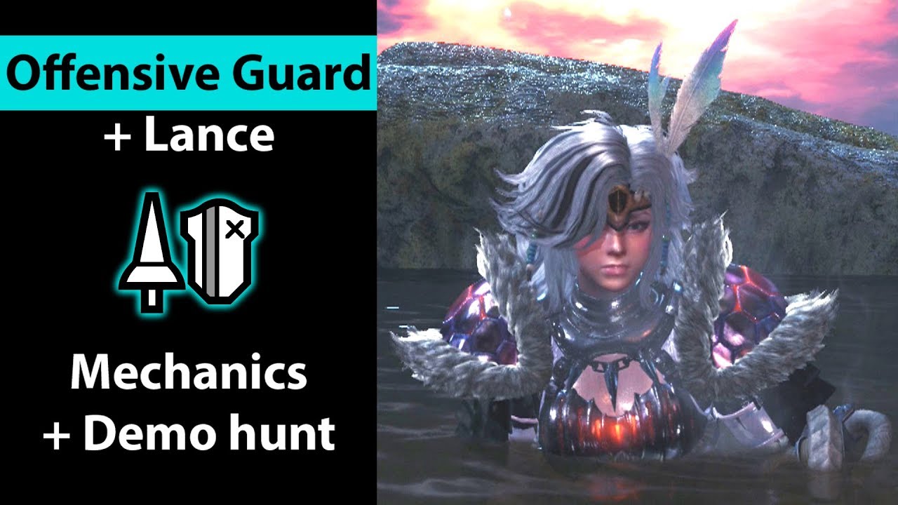 Объяснение атакующей защиты для Lance + Демонстрация — MHW Iceborne (полный комментарий)