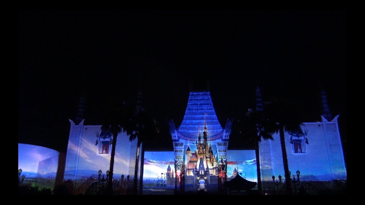 Disney Movie Magic PROJECTION Show UP CLOSE 4K ULTRA HD at Disney Hollywood Studios