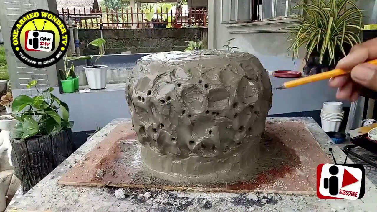 DIY CEMENT CRAFTS | FLOWER VASE#4 | GARDEN IDEAS | HOME DECORATION
