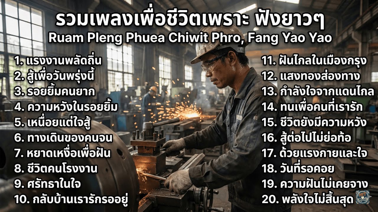 ยอดฮิต รวมเพลงเพื่อชีวิต เหมาะเปิดฟังตอนทำงาน