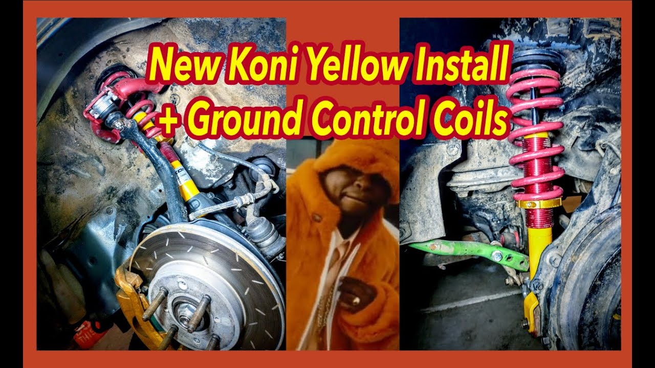 Koni Yellow Ground Control Install EF Civic