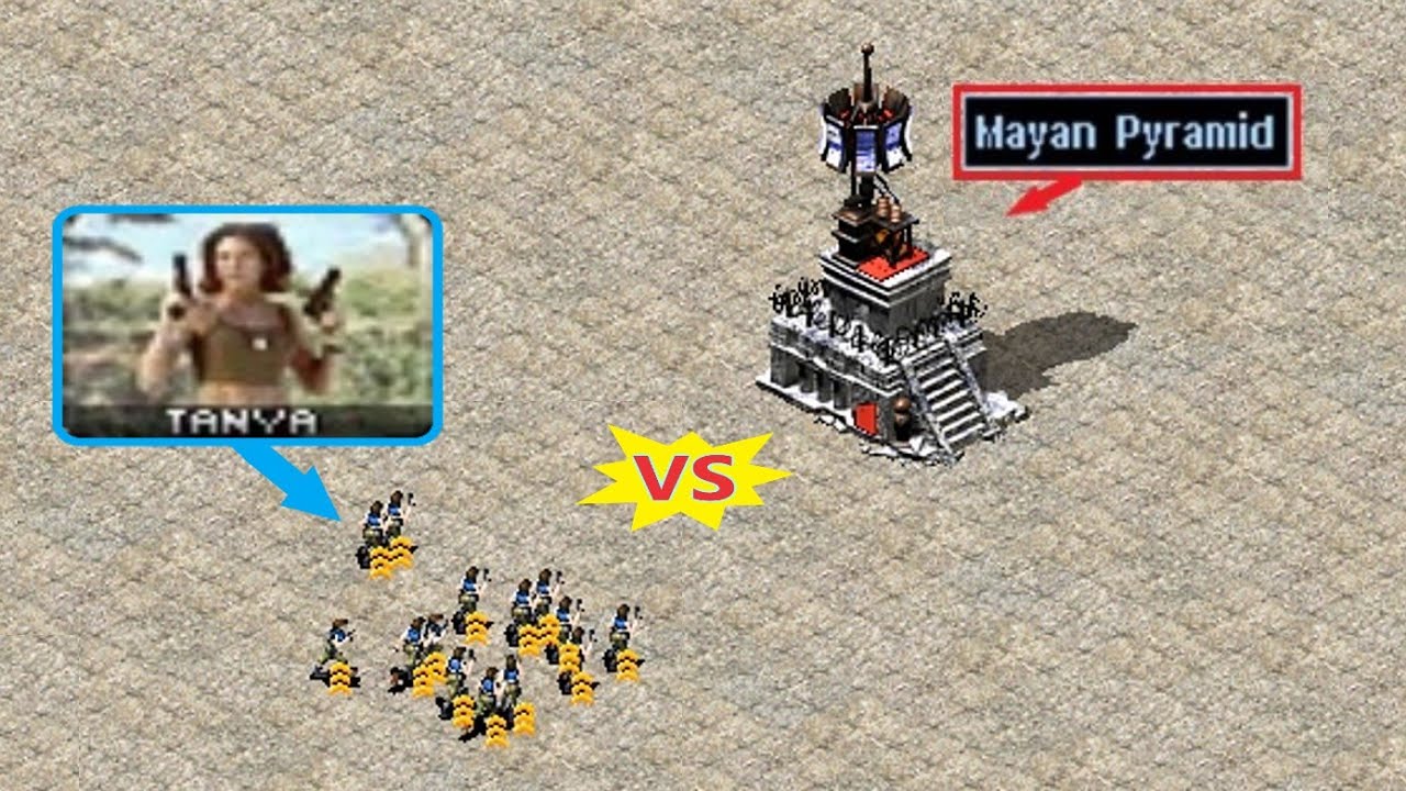 Tanya vs Mayan Pyramid - Red Alert 2