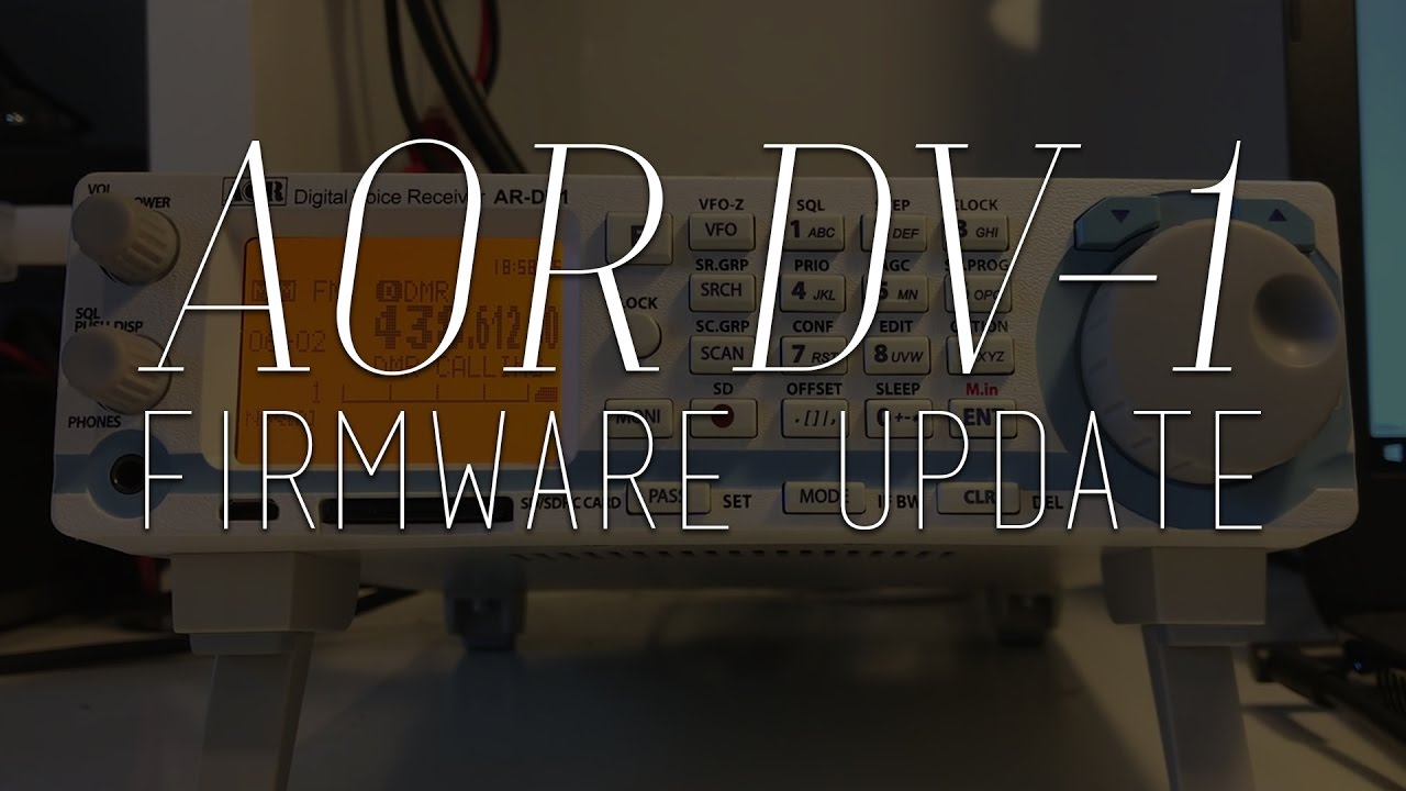 How To Update The AOR DV-1 Firmware