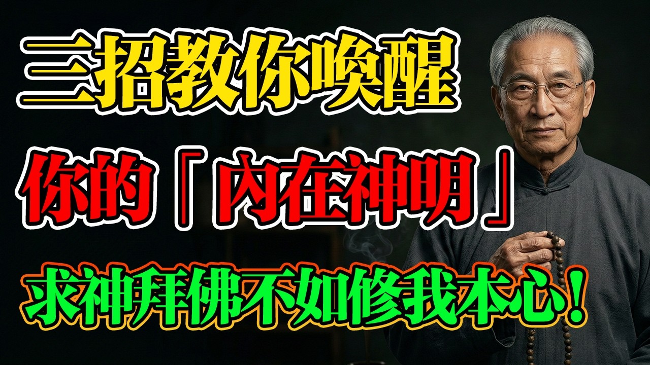 南懷瑾：三招教你喚醒你的「內在神明」！萬法唯心造，拜滿天神佛不如修我本心通天！#南懷瑾 #佛學智慧 #因果定律 #改變命運 #萬法唯心造 #佛学 #佛法 #精神力量 #心靈力量