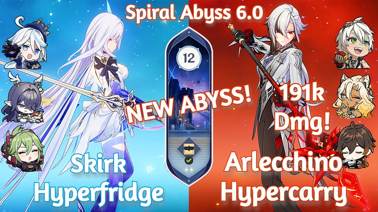 C0 Skirk Hyperfridge x C0 Arlecchino Hypercarry - NEW Spiral Abyss 6.0 | Genshin Impact