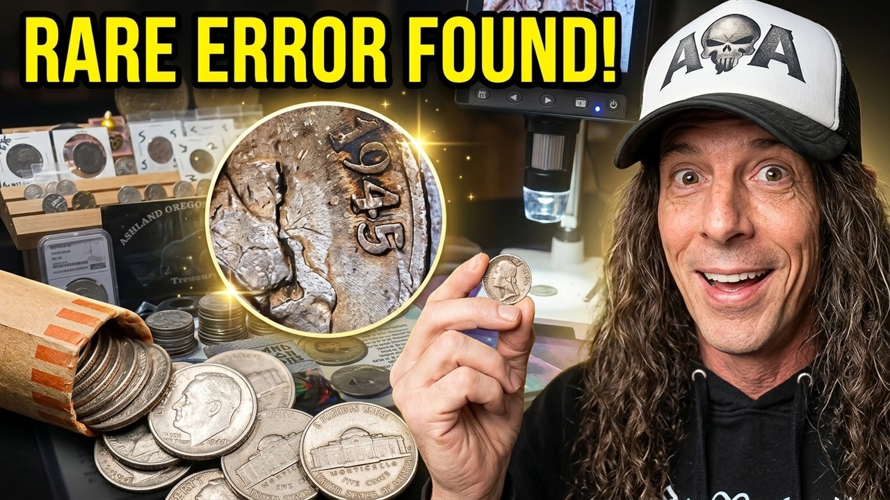 SILVER DIMES & WAR NICKELS FOUND LIVE WITH RARE DIE ERROR!!