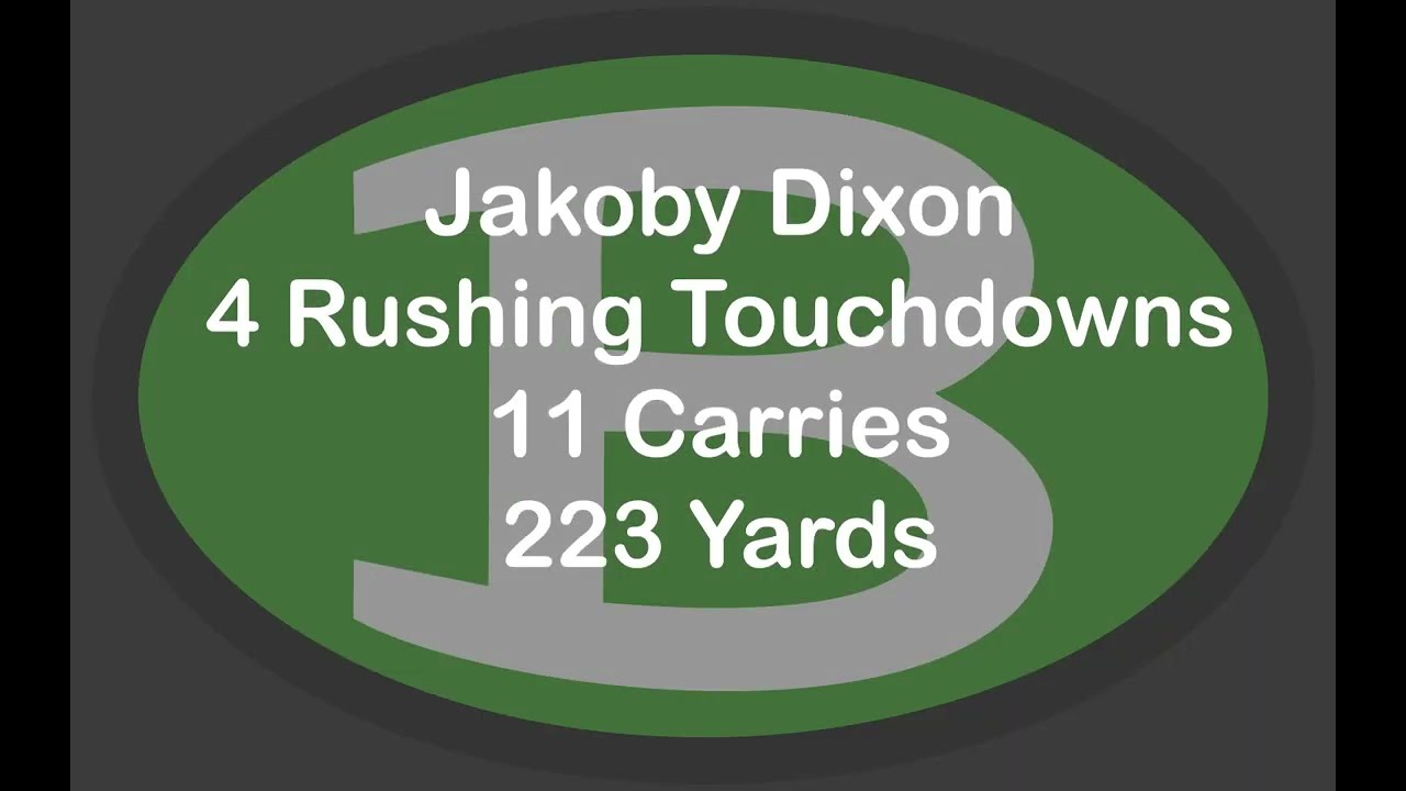 Jakoby Dixon 4 Touchdowns vs Montgomery
