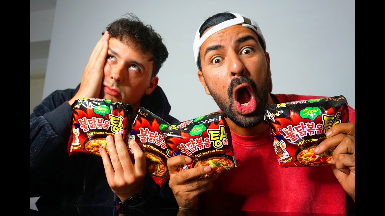 CRISPYROB u.ABDEL essen die SCH&Auml;RFSTEN NUDELN!! Experiment!