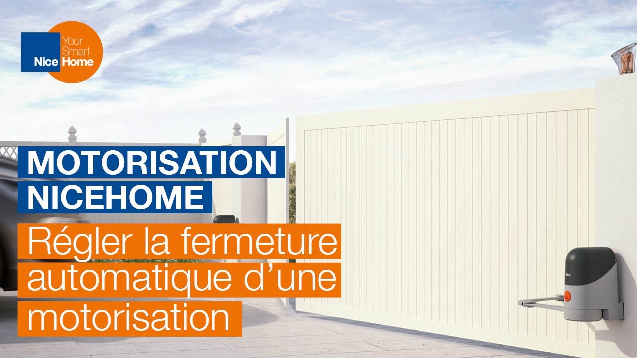 2. Régler la fermeture automatique d'une motorisation
