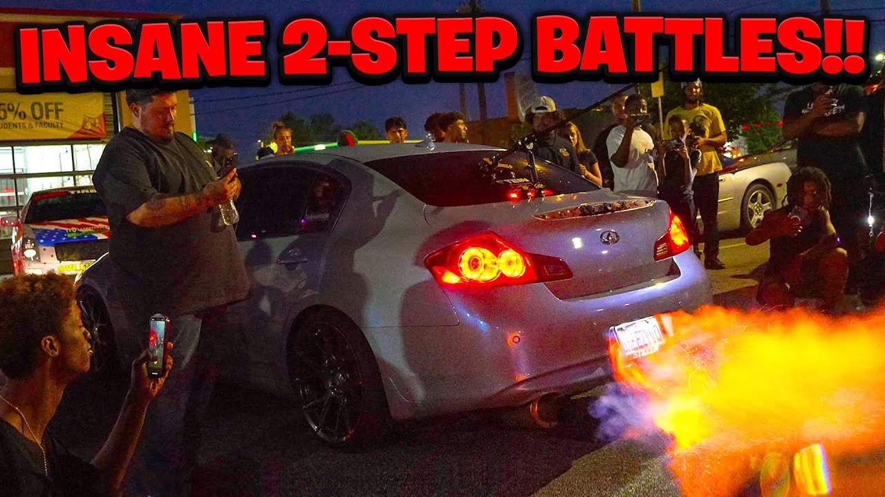 NATIONAL 7-ELEVEN DAY CAR MEET TURNS INTO A INSANE 2-STEP BATTLE!!