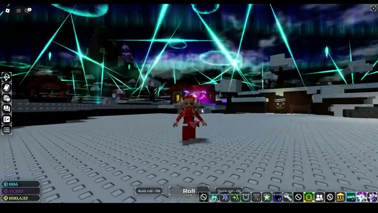 my friend rolled Sovereign : Frostveil in Aurora Biome... - Sols rng Christmas