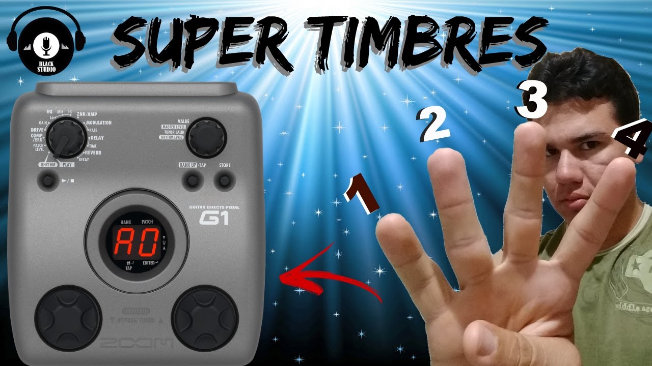 Zoom g1, como timbrar a pedaleira zoom g1.
