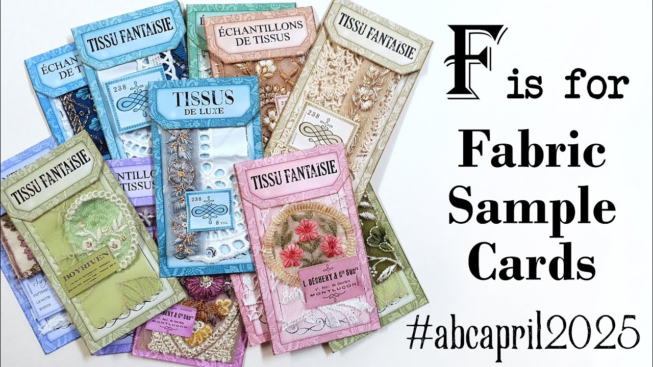 F is for Fabric Sample Cards With Kerry - #abcapril2025 @Sevenplaza  @Crafty by Toni