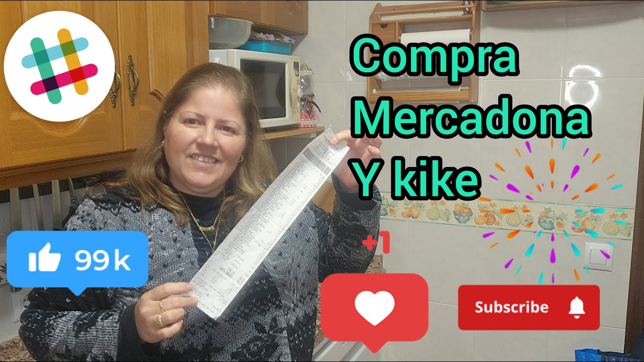 COMPRA MERCADONA Y KIKE🍒🥝🍉🤗❤️