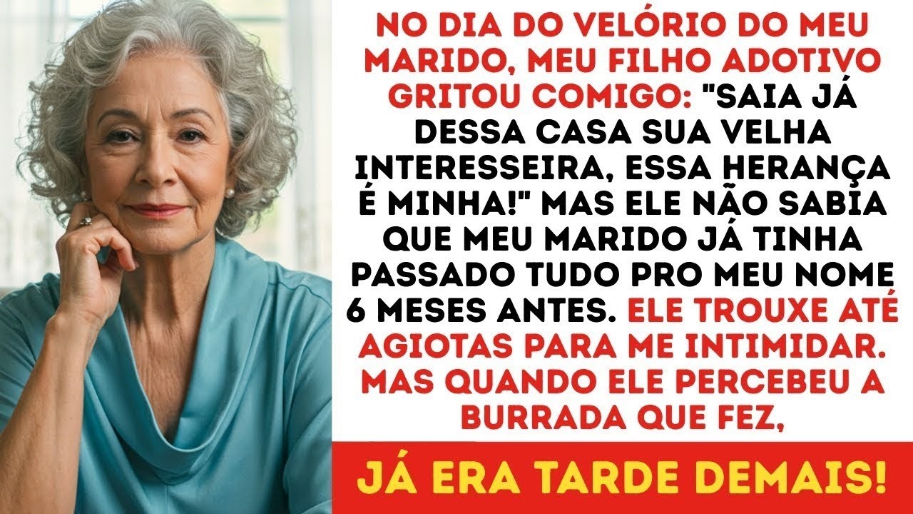 Meu filho adotivo tentou me expulsar de casa no dia do velório do meu marido, então eu...