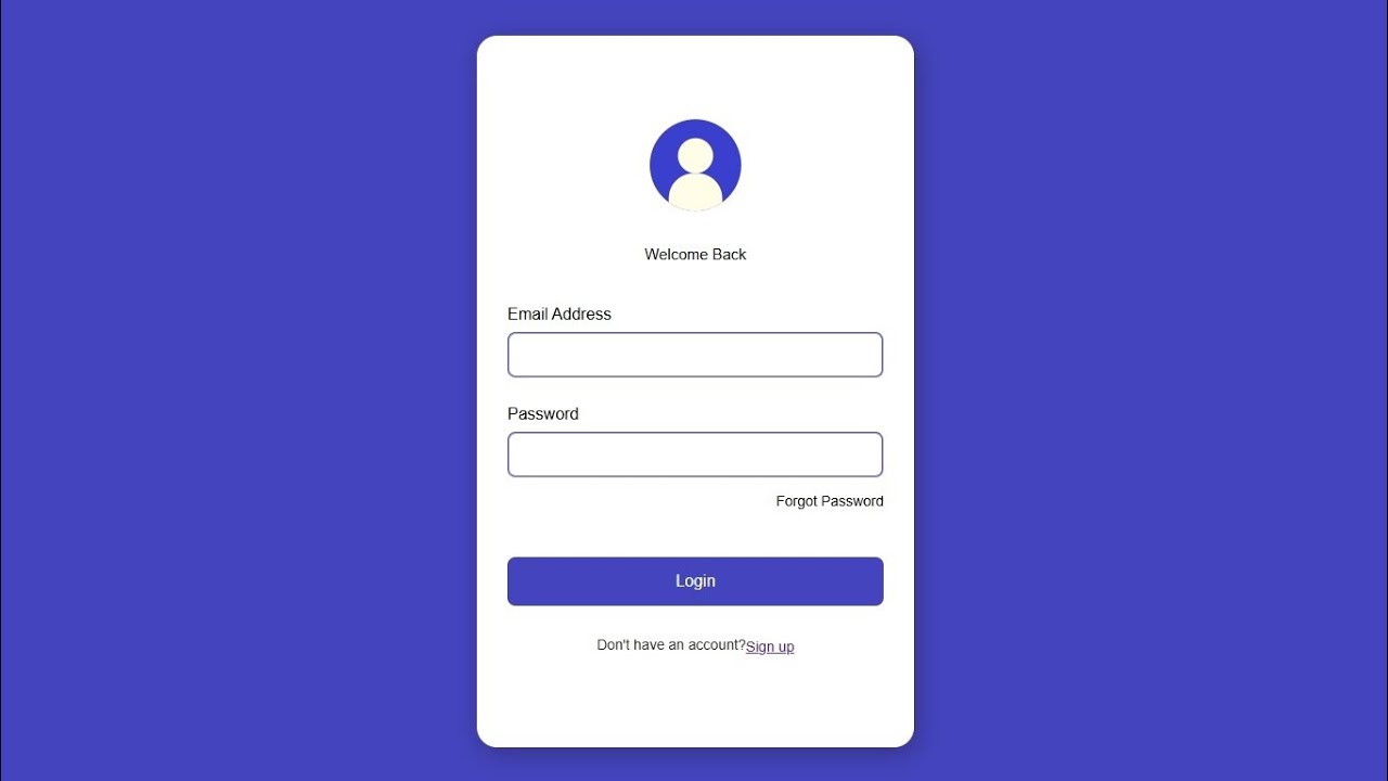 Modern login form with pure HTML,CSS and full responsive 