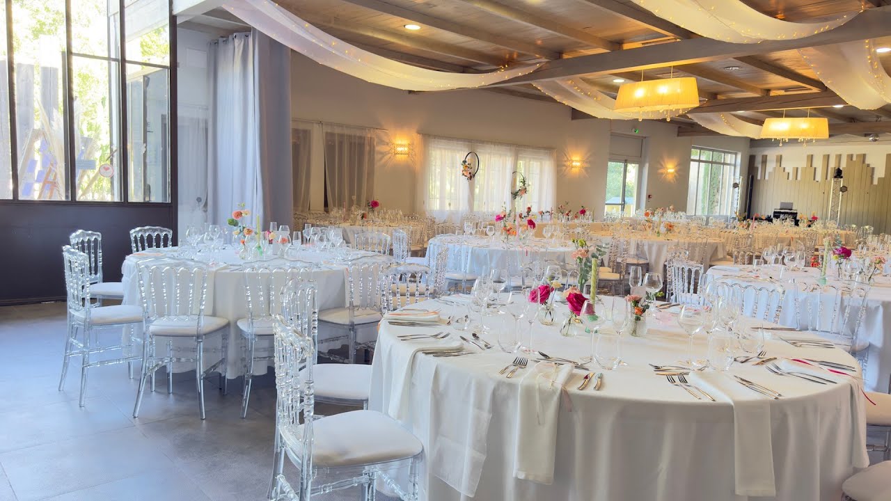 Mariage au Domaine Malaugo, salle de réception pour l'organisation de mariage clé en main