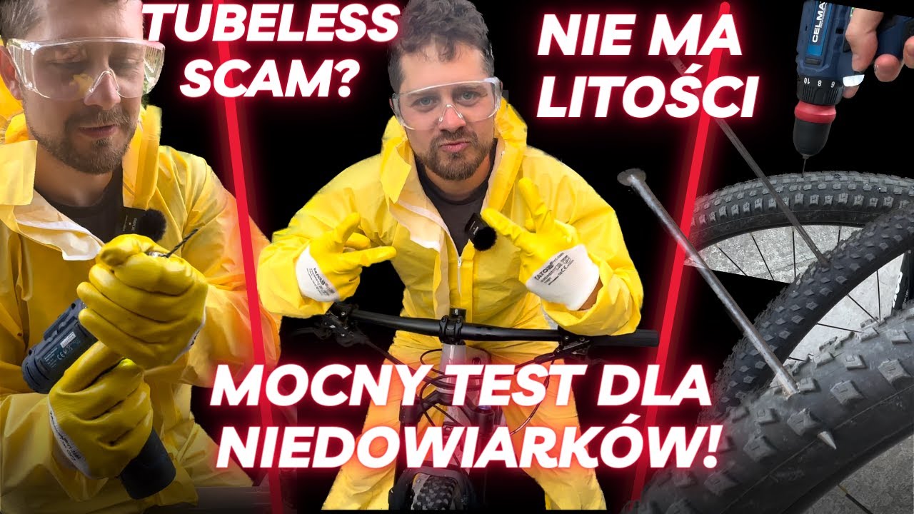 SYSTEM TUBELESS - TEST JAKIEGO NIE WIDZIAŁEŚ! Rowerowy Uszczelniacz od Opon Bezdętkowych