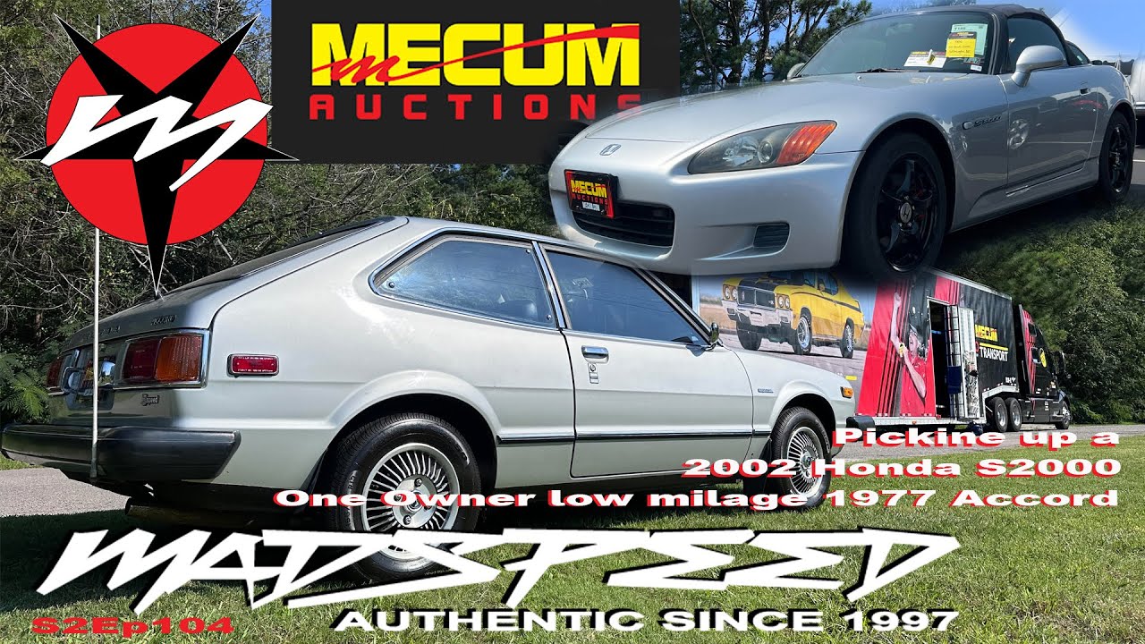 Приобретение Honda Accord 1977 года, Honda S2000 2002 года и других автомобилей на аукционе Mecum...