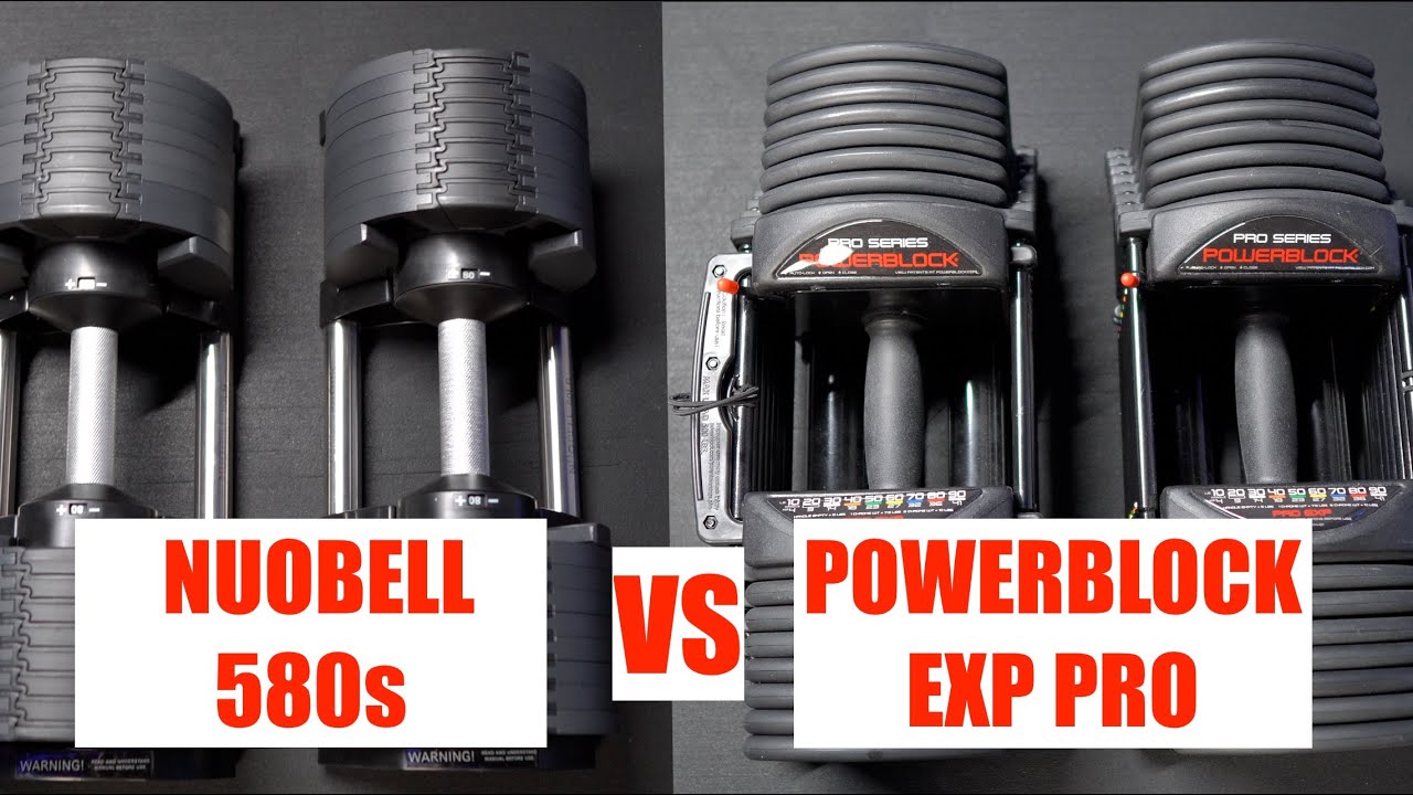 Nuobell 580s VS PowerblockEXP Pros w/Stage 2&3 Kits (Adjustable Dumbbell Review)