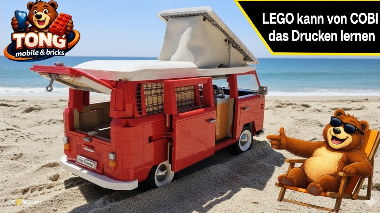 COBI® 24361: VOLKSWAGEN T2 Camper - COBI® kann (schlechte) Teile bedrucken ... lässt aber stark nach