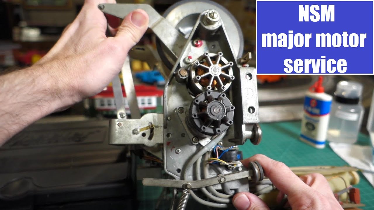 NSM 45 rpm mech repair - servicing the motors - jukebox