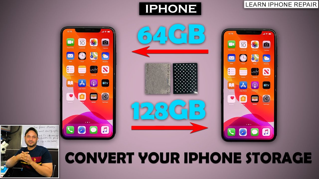 How to increase iPhone storage | Upgrade iPhone storage 64GB to 128GB | Mobile Repair Academy