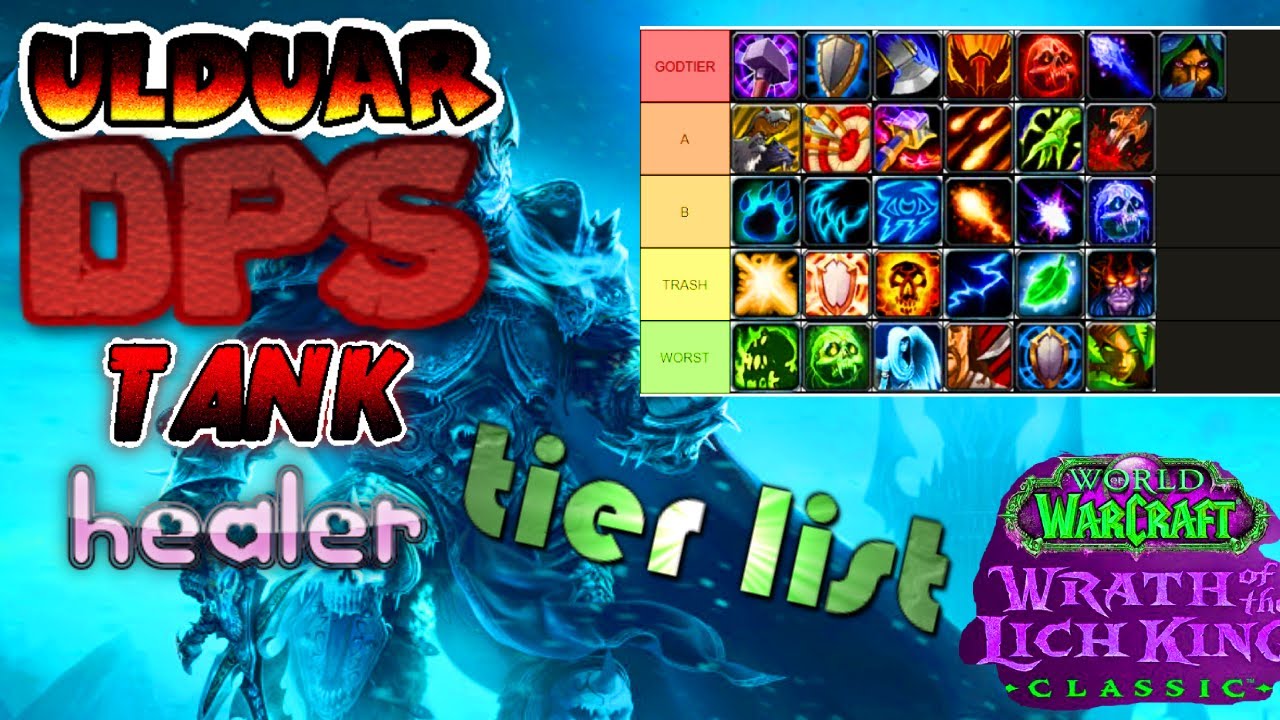 🐒ULDUAR TIER LIST DPS🐅 TANK🎂 HEALER **MADE BY A SMART PERSON** WOTLK CLASSIC🐒