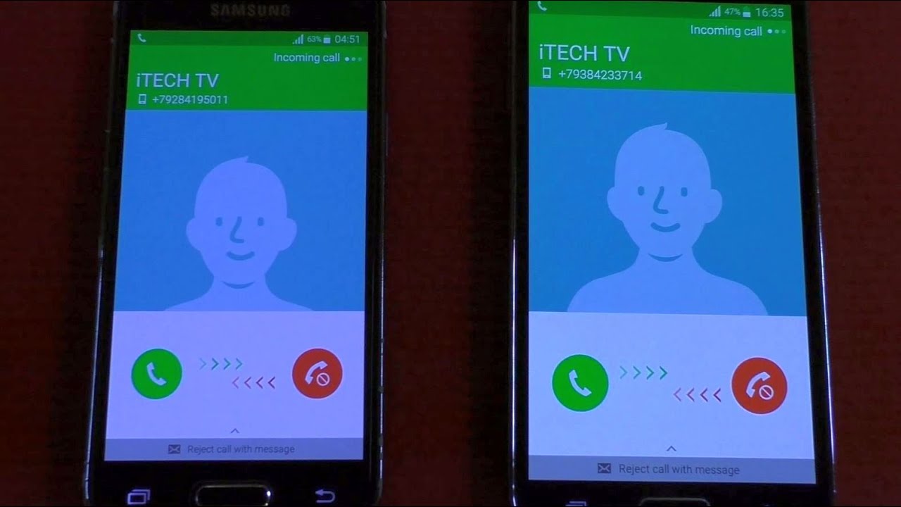 Samsung Galaxy S5 mini & S5 Over The Horizon Incoming Call