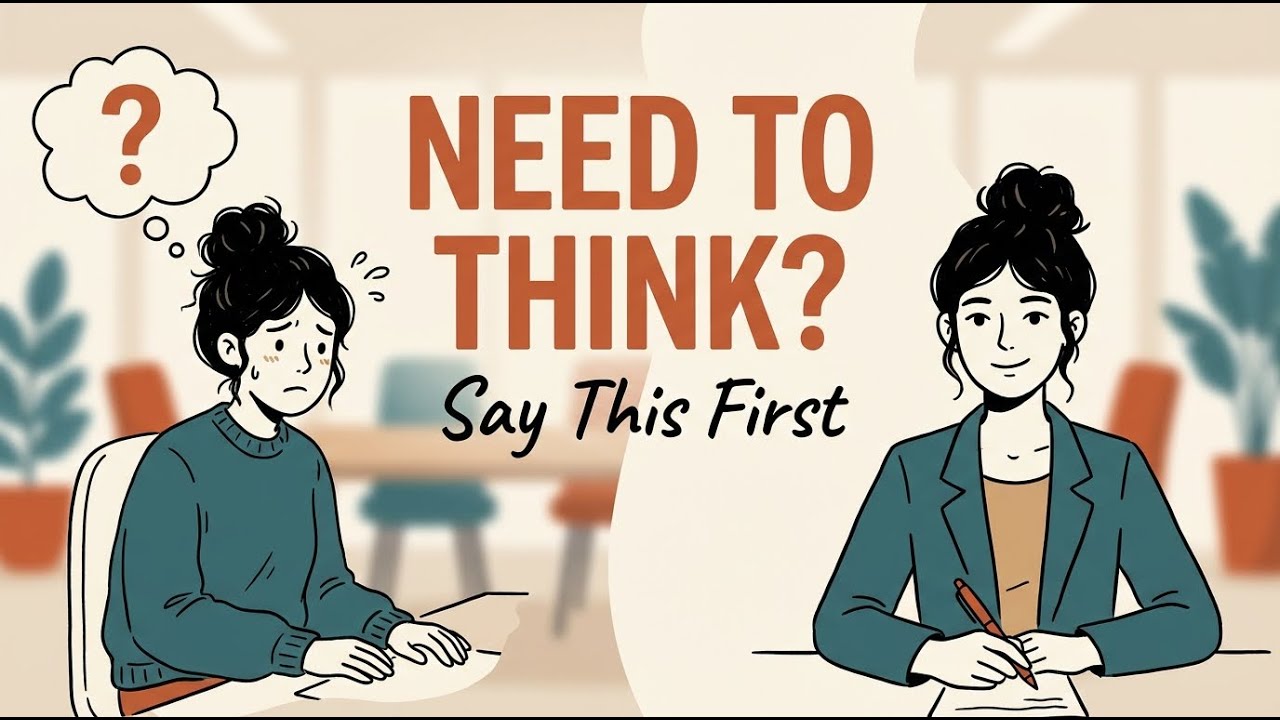 Think Fast, Speak Smart: How to Buy Time in English Conversations