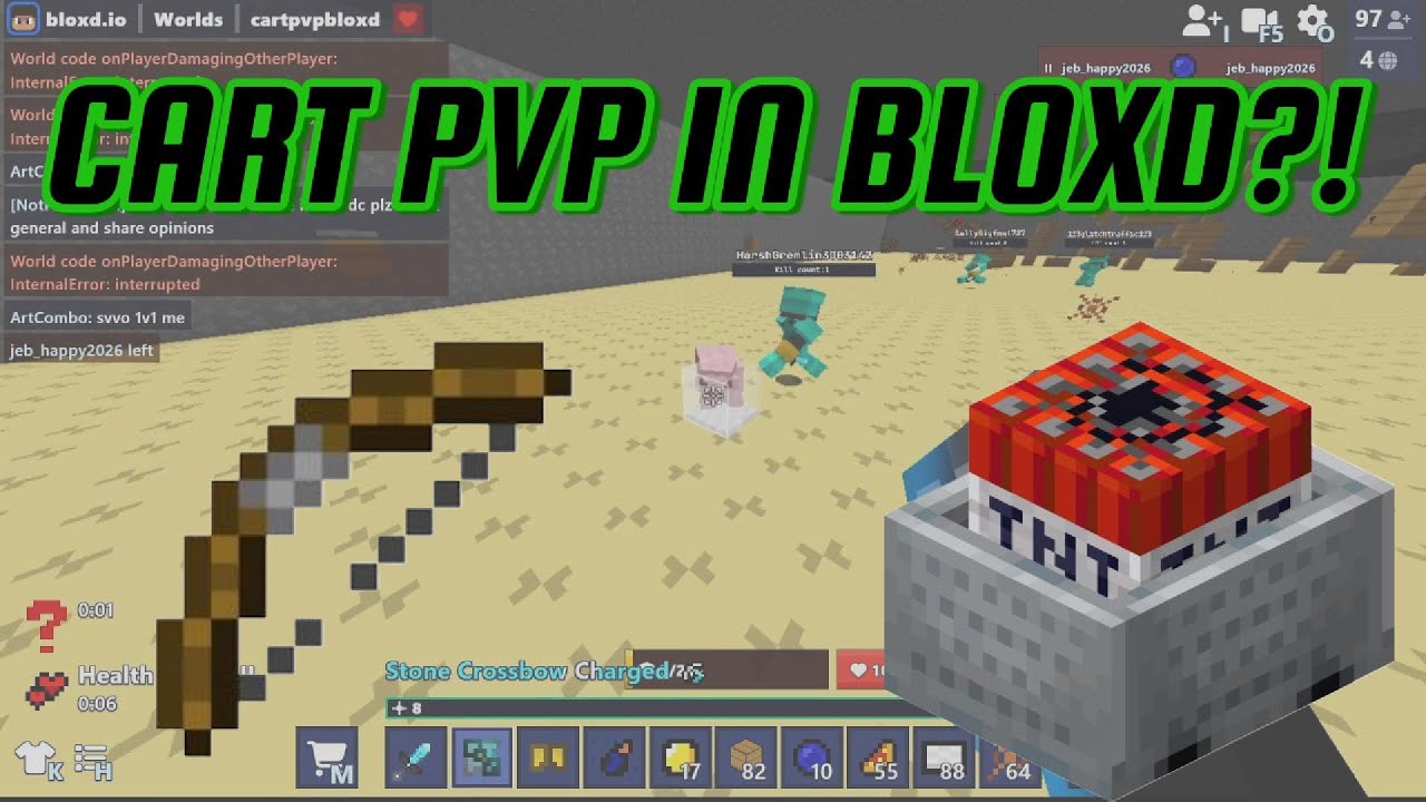 Playing cart pvp in Bloxd.io!?