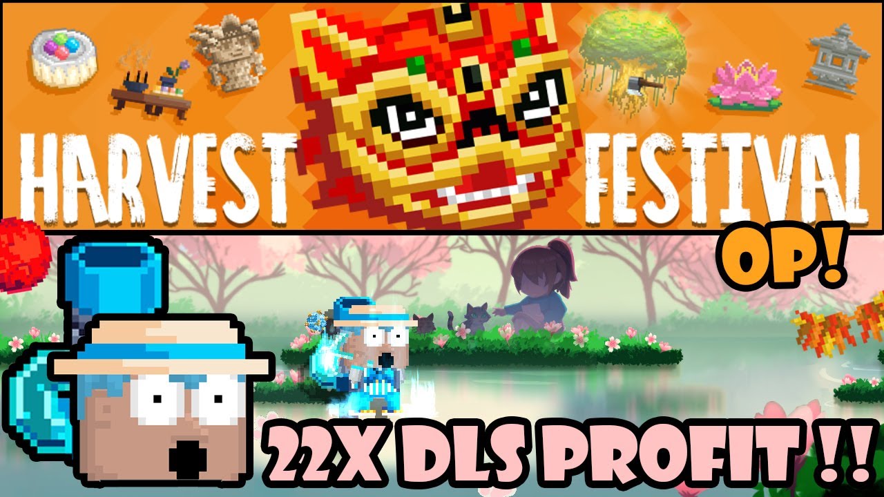 22X DLS HARVEST FESTIVAL PROFIT!! 🥮 | GrowTopia Profit 2024