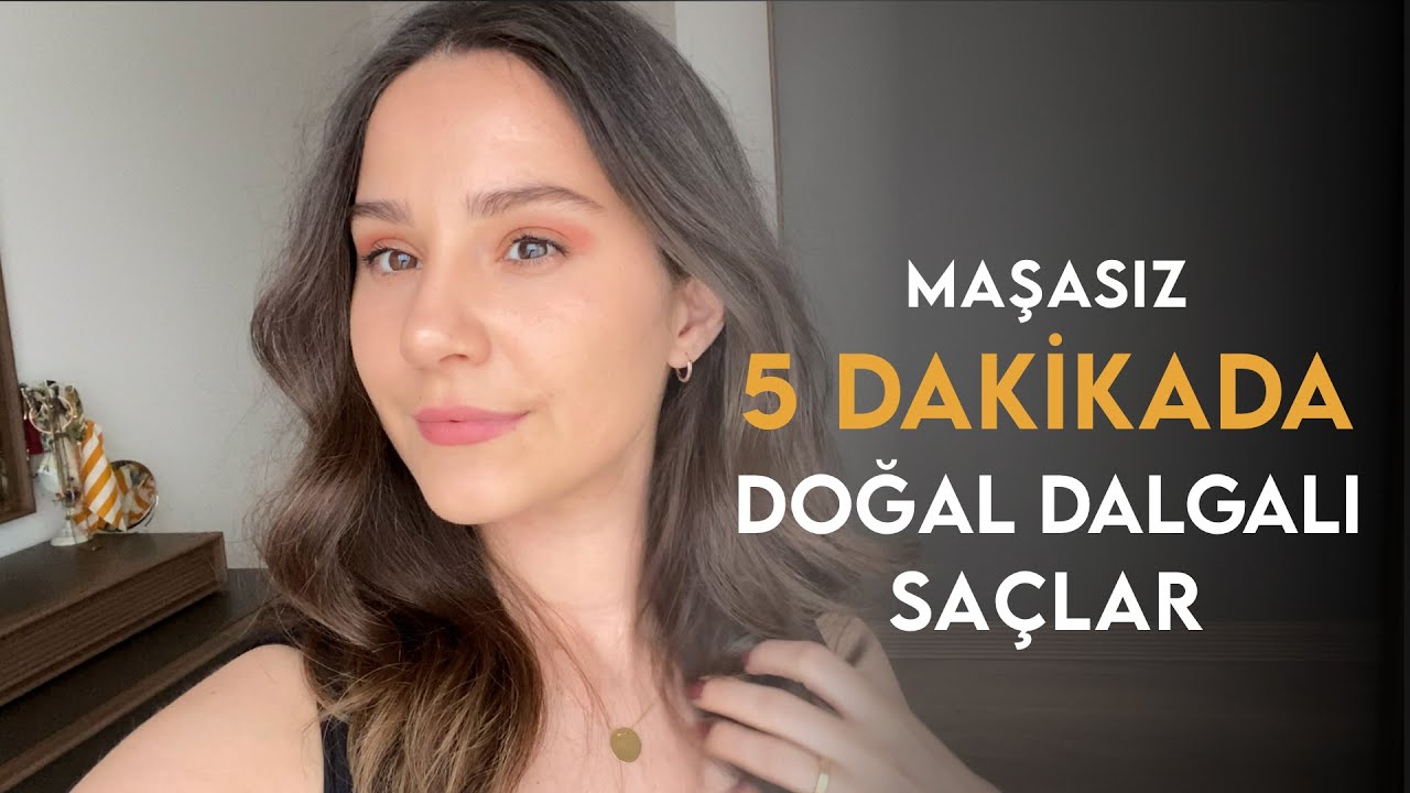 5 Dakikada Yap, Biraz Beklet! Sonuç; Maşasız ve Doğal Dalgalı Saçlar!
