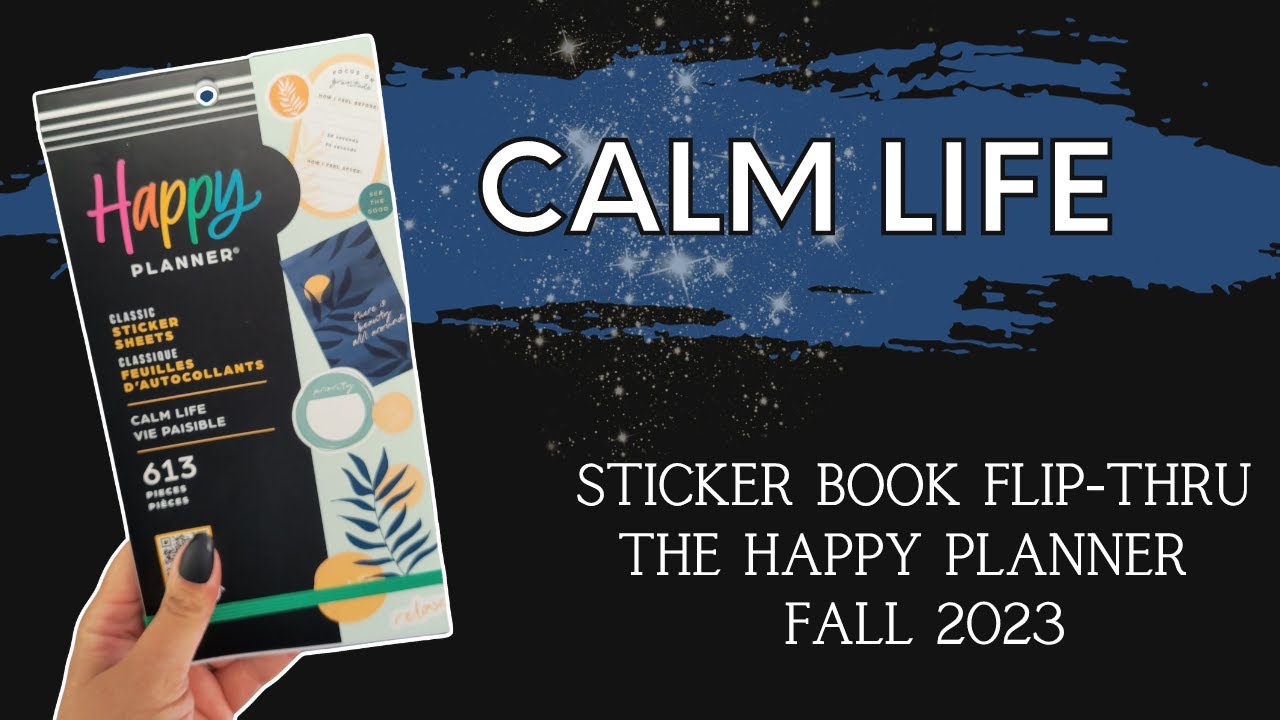 Calm Life | Sticker Book Flip-Thru | The Happy Planner | Fall 2023 Release