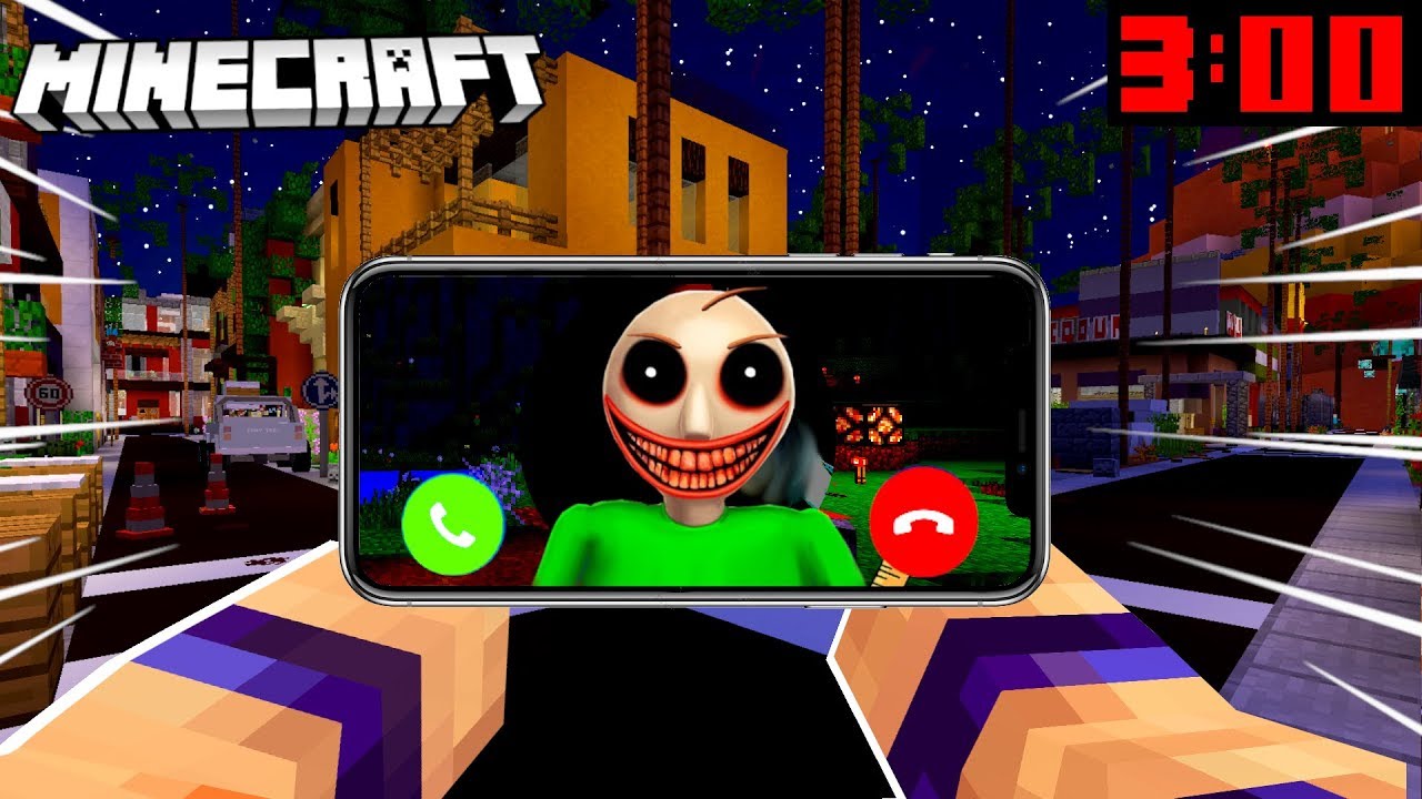 NIE ODBIERAJ TELEFONU OD ZŁEGO BALDIEGO O 3:00 W NOCY BO SPOTKASZ GO W MINECRAFT