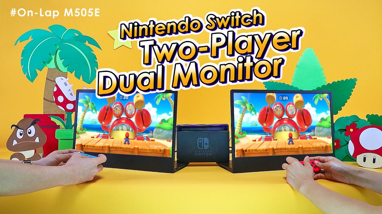 Nintendo Switch External Monitor! Portable Dual Monitor for Two-Player Games｜GeChic