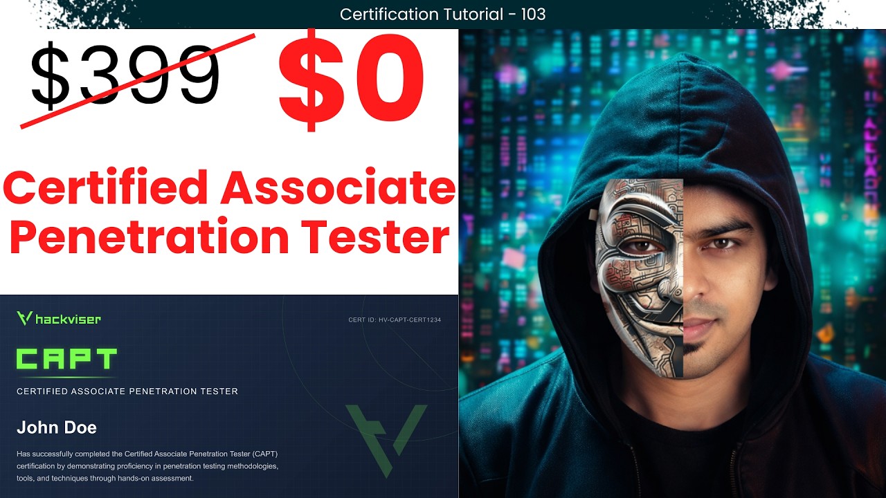 100% БЕСПЛАТНЫЙ сертификат по тестированию на проникновение стоимостью 399 долларов | Этичный хак...